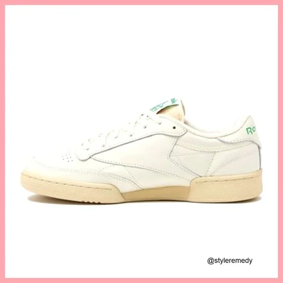 Leather Lace-Up Sneakers with Rubber Sole and Terry Padding